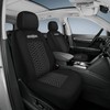 TOYOUN 2 x Universal Front Seat Covers White/Black Two Tone
