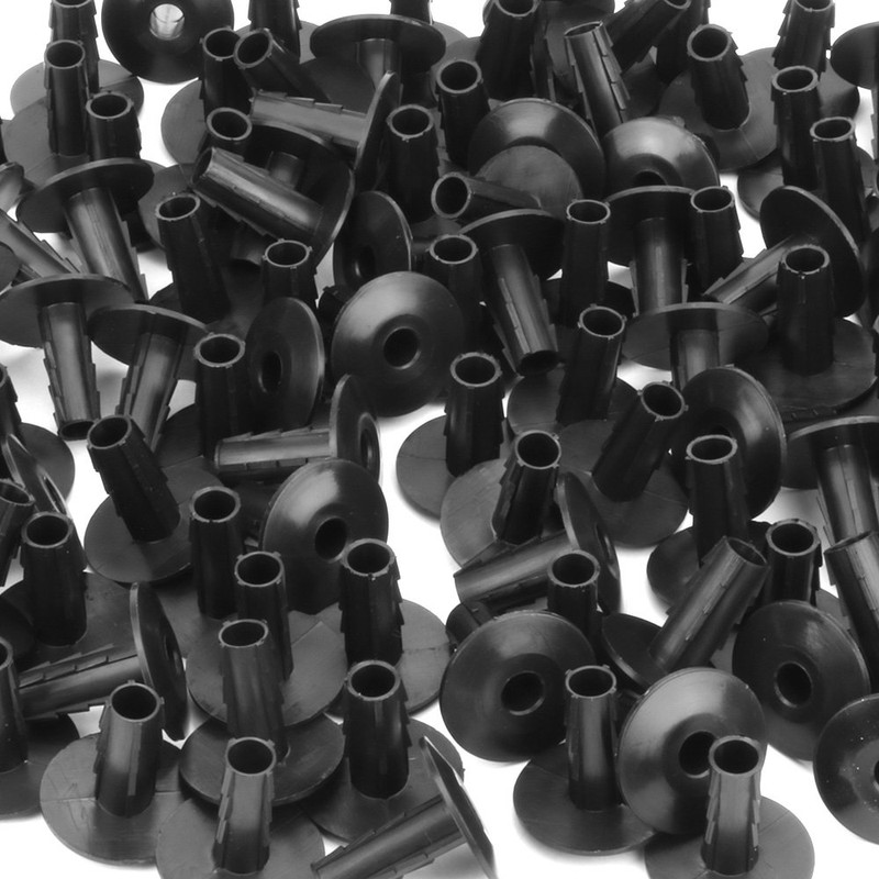 Skywalker Single Feed-Through Cable Bushings (Black / 100 Pieces)