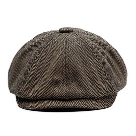 YAMEE Men's Beret Beret Flat Cap Men's Unisex Beret Peaked Cap Flat Cap Sports Hat Gatsby Newsboy Cap, Beret Cap, Size 58 cm - 60 cm, brown