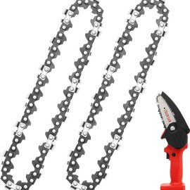 FANGHUIER 4 Inch Chainsaw Mini Chainsaw Chain Saw，1/4inch Saw Chain Mini Chainsaw Cordless Oregon Chainsaw Chain（Chainsaws are not Included