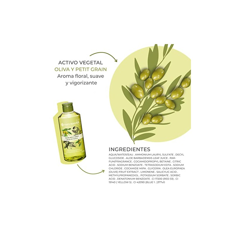 Yves Rocher Gel de ducha corporal oliva & flor de
