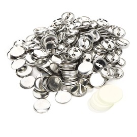 100 Piezas Pin de Botón de Insignia de, Kit de Pin de Bricolaje en , Kit de Insignias de Pin de Botón Transparente de Medalla para Regalos de Recuerdos de Artesanía(32MM)