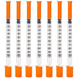 29 Gauge 1cc 1/2 in(13mm) Syringes with Needle,Pack of 100