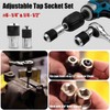 Gasea Adjustable Tap Socket Set, 2Pcs Tap Socket Adapters 3/8"