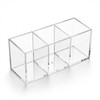 Daxilonyz 3 Section Acrylic Cutlery Organizer for Countertop, Modern Flatware