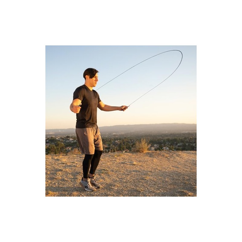 ProsourceFit Speed Jump Rope 10’ Adjustable Length, Super Fast Turning