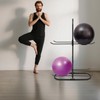 YUYFCC Steel Exercise Ball Holder Modern Metal Yoga Ball Storage