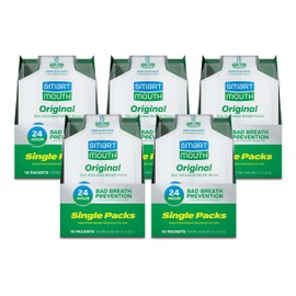 SmartMouth Original Activated Mouthwash - Adult Mouthwash for Fresh Breath - Oral Rinse for 24-Hour Bad Breath Relief with Twice Daily Use - Fresh Mint Flavor - 0.4 Fl Oz (50 Travel Packs)