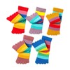 2 Pairs Cotton Five Finger Toe Socks Athletic Running Casual