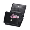 X-Girl Sticker Mini Wallet, Black Trifold Wallet