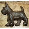 Vintage Cast Iron Scottie Dog Doorstop Papper Weight Schnauzer Dogs