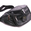 Bum Bag Leather Black - Belt Bag Waist Bag Women