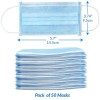 ymbuy 50 Pcs Kids Children Blue 3-Ply Disposable Face Mask
