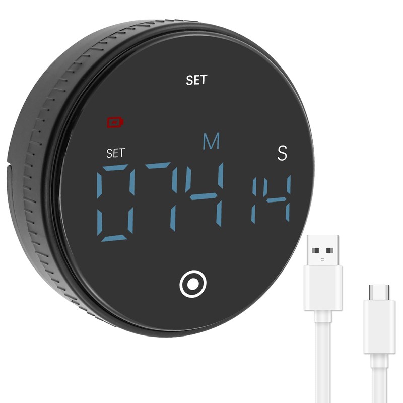Magnetic Kitchen Timer with Large Display Digital Kitchen, Easy to