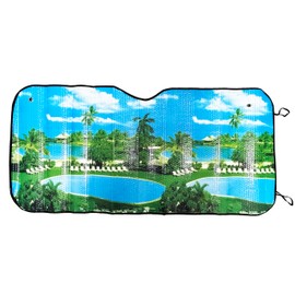 Sonnenschutz für das Auto, faltbar, Sonnenschutz für die Windschutzscheibe, für die Windschutzscheibe, faltbar, 130 x 60 cm (A)