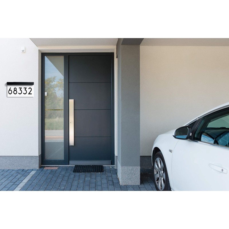 Address Plaques for House Solar Powered, House Number for Outside,