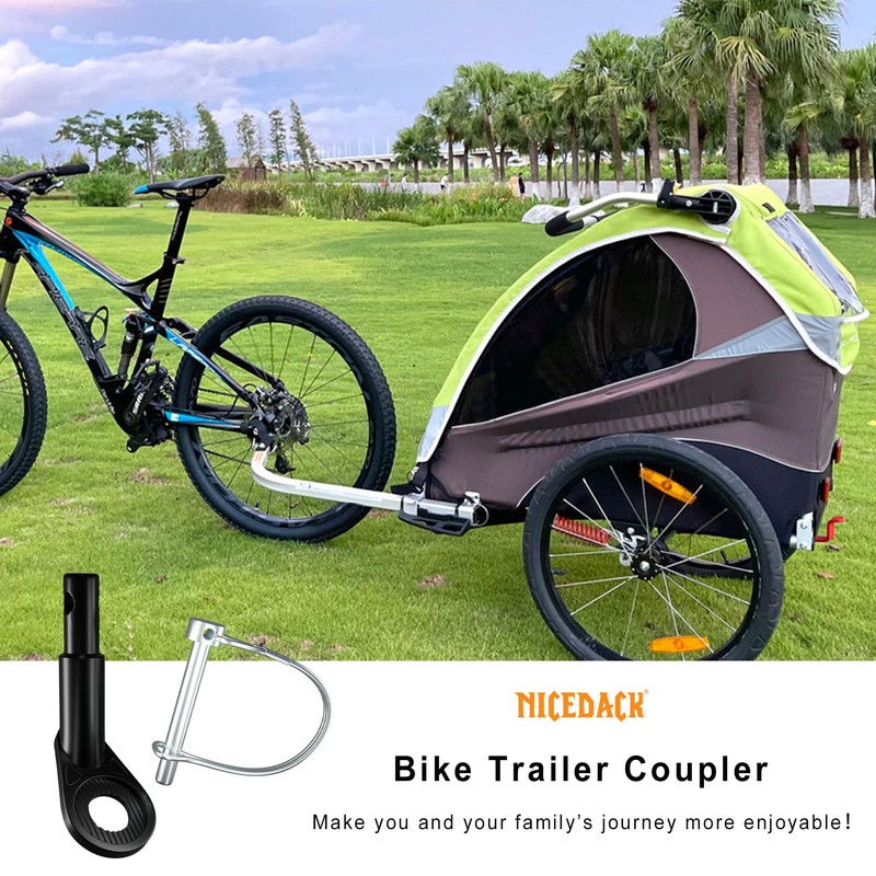 NICEDACK Bicycle Trailer Coupling, Universal Bicycle Trailer Coupling, Dog Trailer