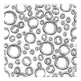 Bubbles Circle Dots Background Clear Stamps for Card Making Scrapbooking Crafting DIY Decorations, Background Transparent Silicone Seal Stamps for Embossing Album Crafts