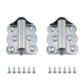 Spring Hinge RLECS 2PCS 66mm/2.6inch Spring Loaded Door Self Closing Hinge, Silver