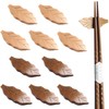 Felimoa Cutlery Rest Wooden Leaf Chopsticks Rest Set of 10