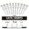 Jadaol - Cable Ethernet Cat 6 de 1 pie, paquete