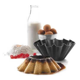 Lacor-68810-BRIOCHE MOULD ALUM. NON-STICK 10 CMS.