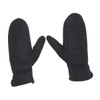 Harrys-Collection Men's Lambskin Mittens with Elastic Band, black