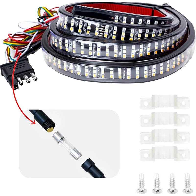 48" Tailgate Light Bar - 324 LED Triple Row Strip