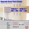 Under Desk Cable Management Tray, Metal Long Arms(3.9in), No Drill