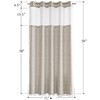 Extra Long Shower Curtains with Snap-in Liner, No Hooks Needed,