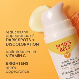 Burt's Bees Suero potenciador de brillo, vitamina C y cúrcuma, 1 onza
