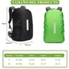 2 Funda Mochila Impermeable con Tira Reflectante, 10-50L Funda de