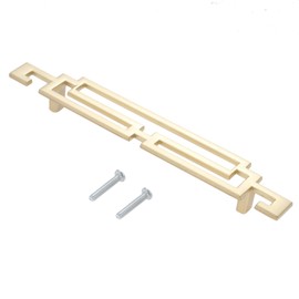 Mgoodoo Vintage Retro Style Handle Kitchen Cabinet Door Handles Drawer Knobs Furniture Hardware (10Pcs, 128mm Gold)
