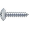 TRUSCO B742-0410 Truss Head Tapping Screws, Trivalent White, M4 x 10, 96 Pieces