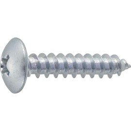 TRUSCO B742-0410 Truss Head Tapping Screws, Trivalent White, M4 x 10, 96 Pieces
