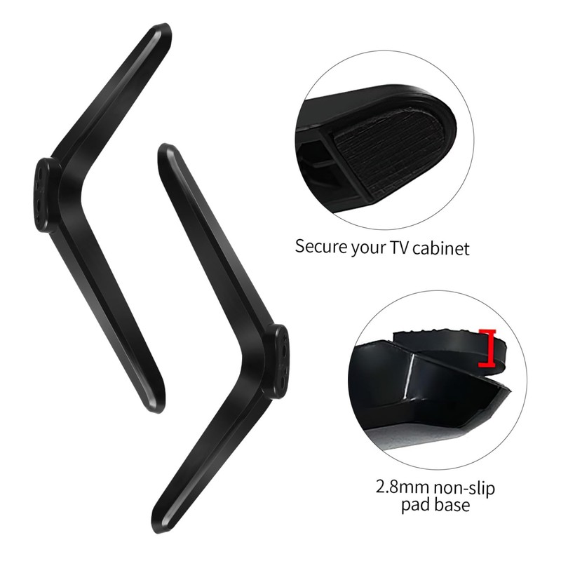 MERRYHAPY 2pcs Tv Mount Stand Mounting Brackets Tabletop Holder for