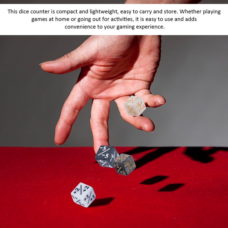 Set di 36 dadi magici più e meno, dadi segnati