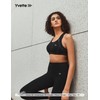 Yvette Sports Bra, No-bounce, Firm Support, Hook-and-Eye Back Closure, Y-Back,