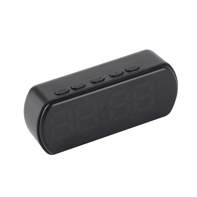 LED Clock Dual Mode Auto Dimming Temperature Display Snooze Function