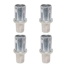 DuraSteel Adjustable Stainless Steel Bullet Feet for 1-5/8" O.D Tubing, Set of 4