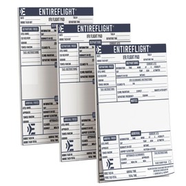 EntireFlight - IFR Flight Pad For Pilot Kneeboard - Perfect Pilot Accessory & Pilot Bag Accessories - Structured Pilot Kneeboard Notepad, 3 Pack, Christmas Gift For Pilots, Holiday Gift for Aviator