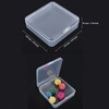 Goodma 4 Pieces Square Empty Mini Clear Plastic Organizer Storage