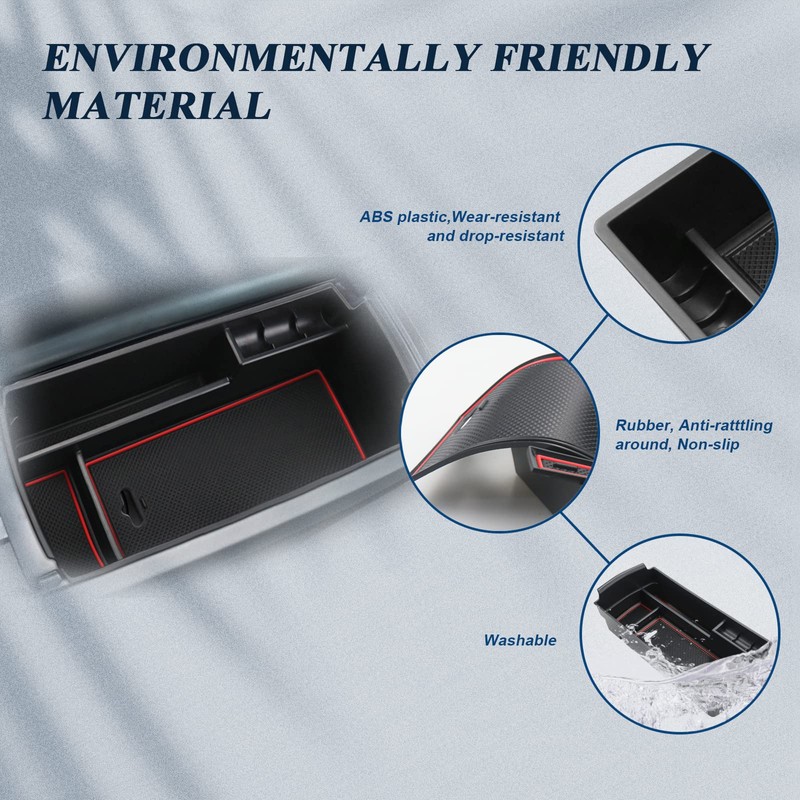 BIBIBO Storage Box for Peugeot 3008 5008 GT 2016-2022, Centre