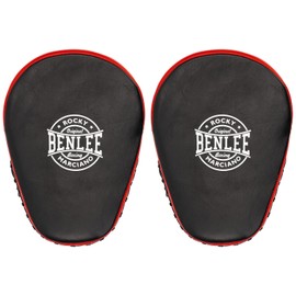 Benlee Leather Hand Pads (1 Pair) Tucson Black/Red One Size