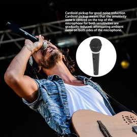 Handheld Wired Microphone Dynamic Cardioid Wired Vocal Microphone for Home Sound System Conference Singing