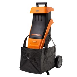 LawnMaster FD1501 Electric Wood Chipper Shredder 15-Amp 1.5-Inch Cutting Diameter Max 10:1 Reduction