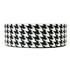 Wrapables A69386c Cinta adhesiva Washi con patrones de colores, pata de gallo negro