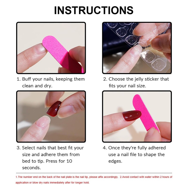 Square Easter Fake Nails Medium Press on Nails Gloss Acrylic
