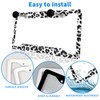 Leopard Print License Plate Frame for Women Black Gray Cheetah