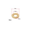 eMagTech 50PCS M1.2 Miniature Brass Washers, Flat Copper Sealing Washers